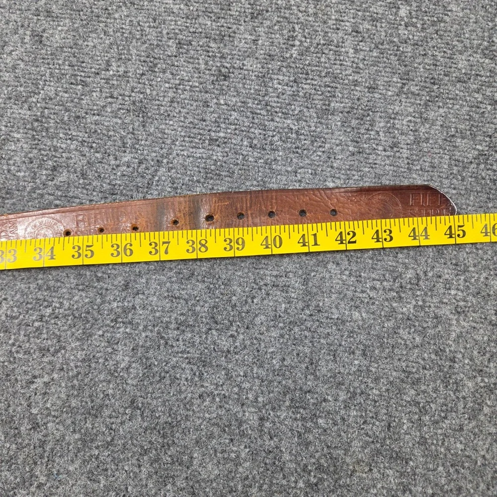 Field & Stream‎ Leather Belt Mens 40 Brown Distressed Rugged Outdoor Workwear